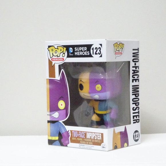 DC Super Heroes Two-Face Impopster Funko Pop! #123 - Picture 2 of 5